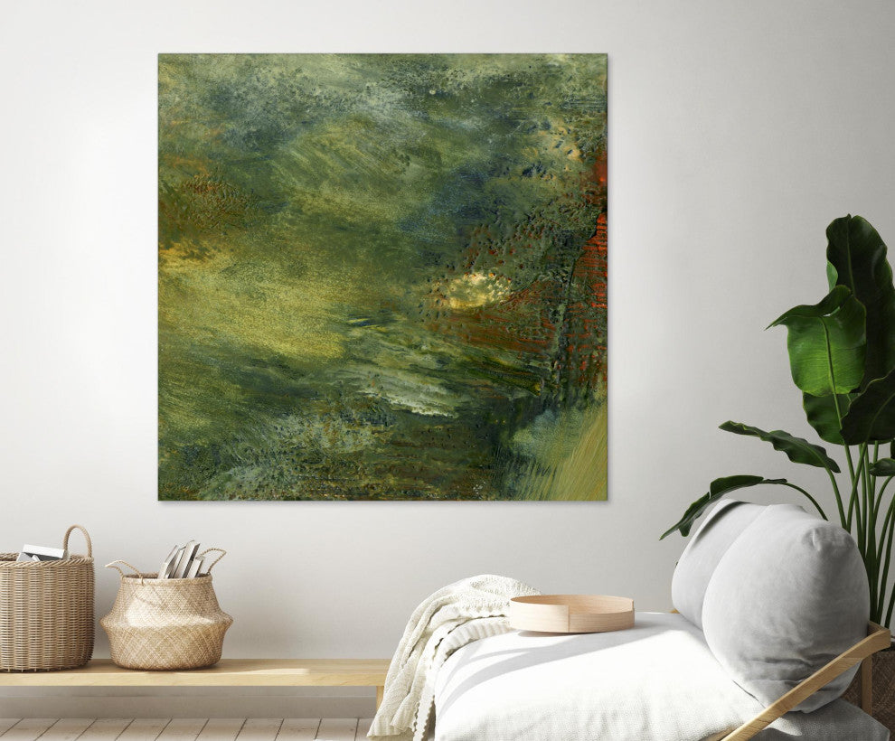 "Encaustic Tile, Multi IV" Fine Art Giant Canvas print 54"x54"