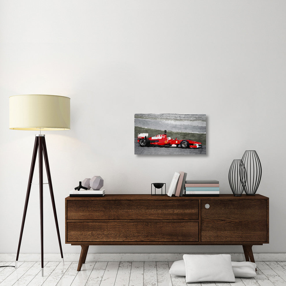 "Ferrari F1 Racing Watercolor" Fine Art Print