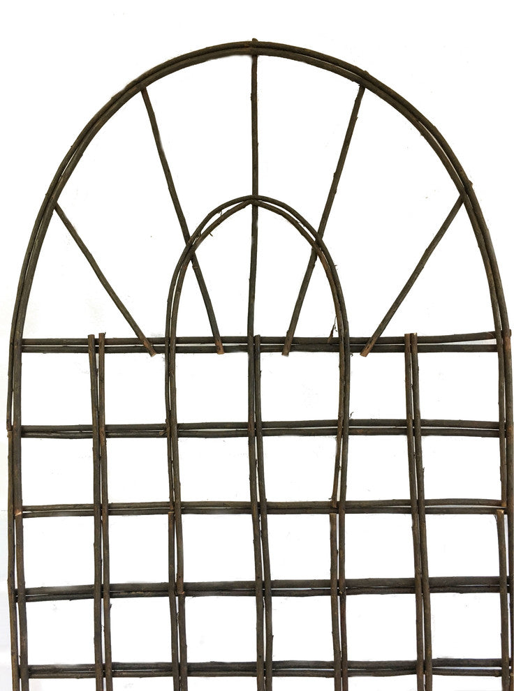 Willow Round Top Lattice Trellis, 24"W x 72"H