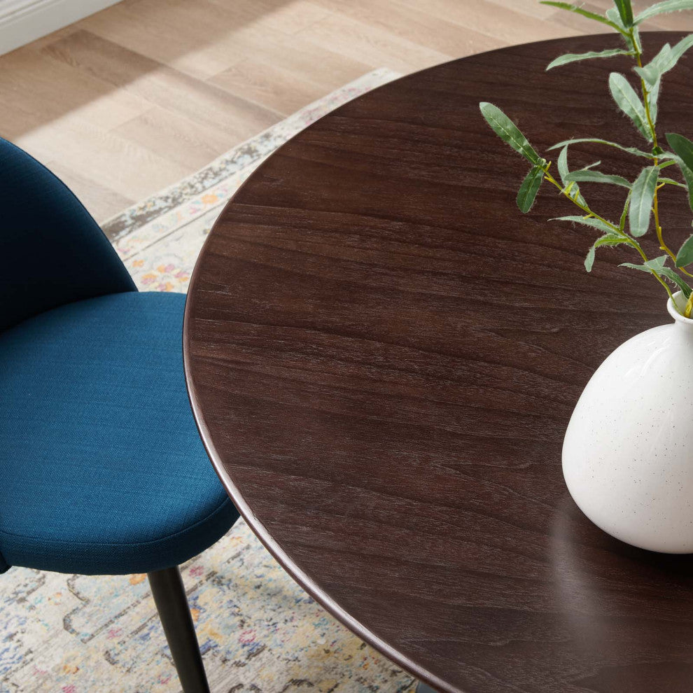 Lippa 47" Wood Dining Table, Black Cherry Walnut
