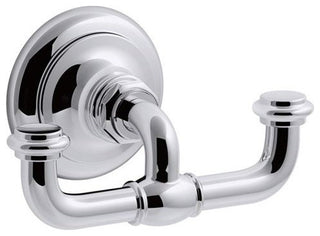 Kohler Artifacts Double Robe Hook, Polished Chrome