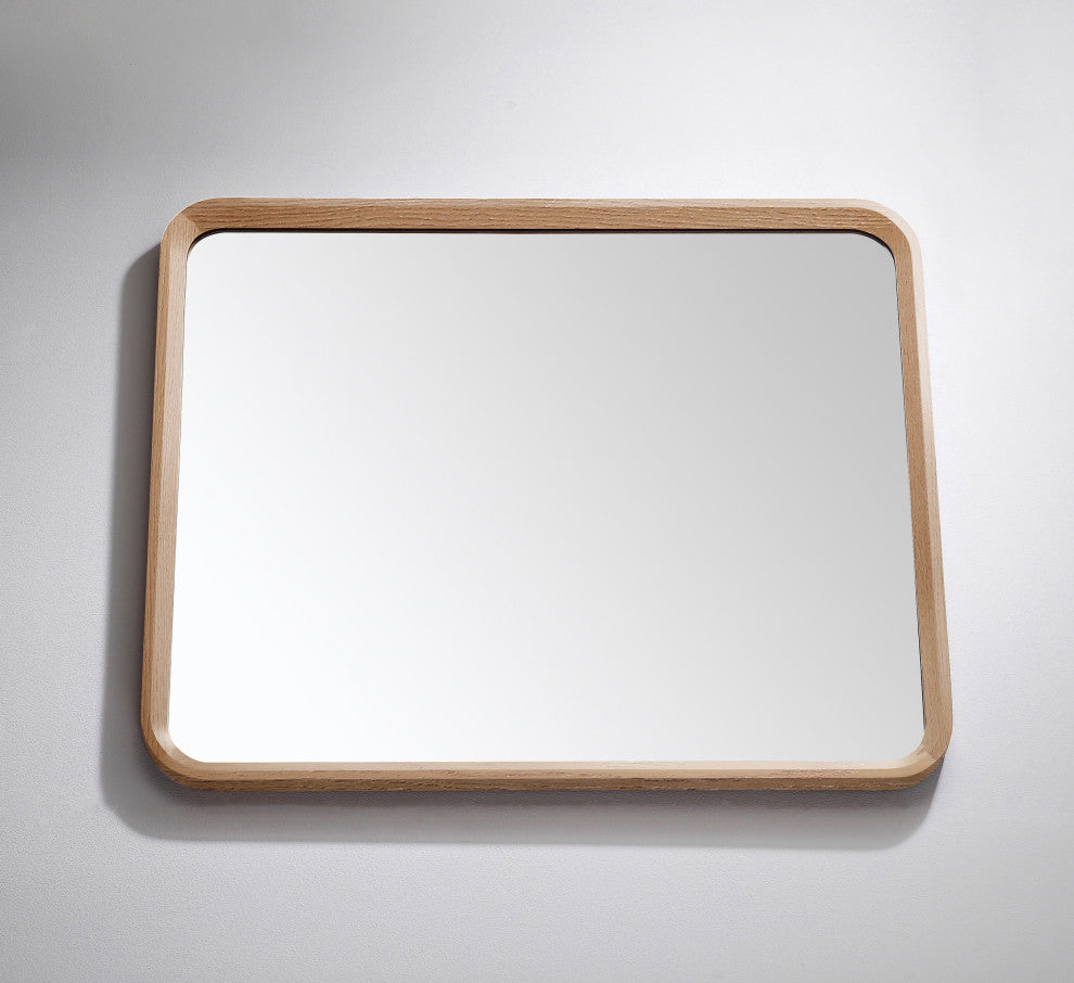 Vela Mirror, Whitewash Oak, 36"