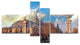 Famous Great Palace in Paris, Modern Cityscape Canvas Print, 60"x32", 4 panels