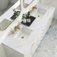 Chicago 72" Double Vanity, Glossy White, Ethereal Noctis Quartz