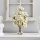22in. Artificial Bougainvillea Arrangement with Fluted Glass Vase