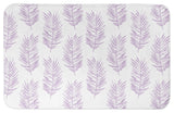 Purple Fern Leaves 21x34 Bath Mat