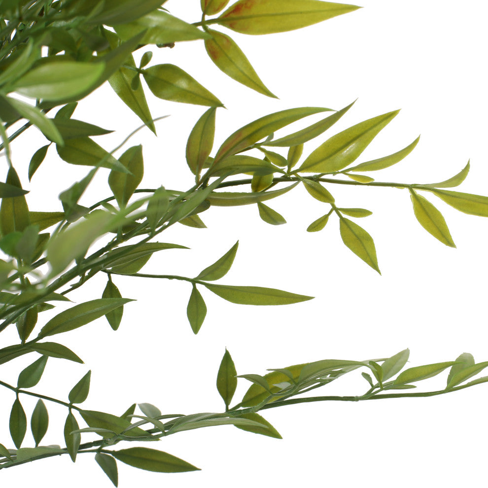 Hartshorn Artificial Heavenly Bamboo Nandina Tree, Green, 31.5wx31.5dx59.1h