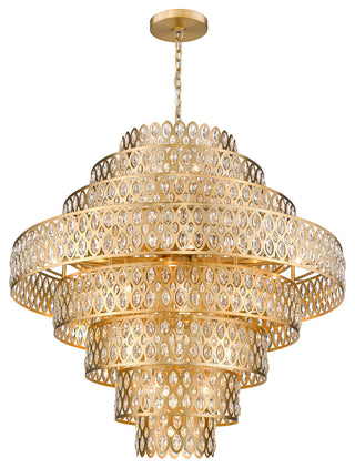 Zlite 822P45-HB 25-Light Pendant, Heirloom Brass