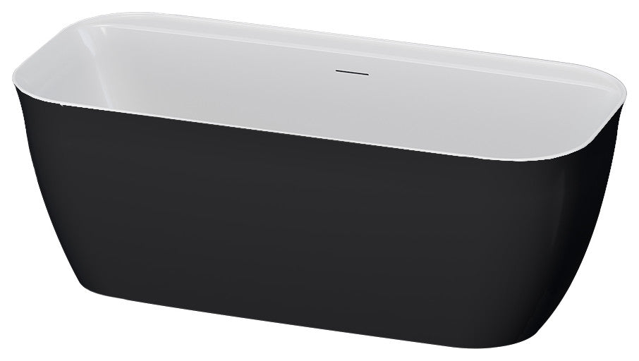 Panya 63" Bathtub, Black