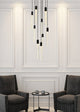 Wade 9-Light Pendant, Black