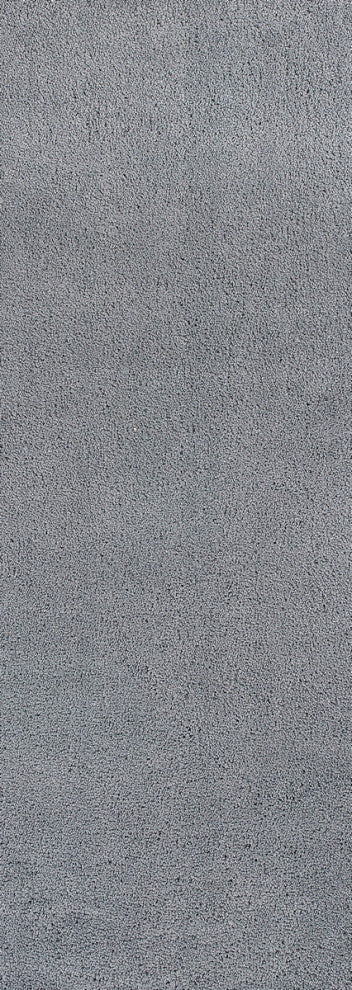 KAS Bliss 1557 Grey Shag Area Rug, 8' Round