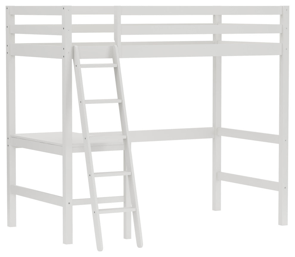 Hillsdale Caspian Twin Loft Bed, White