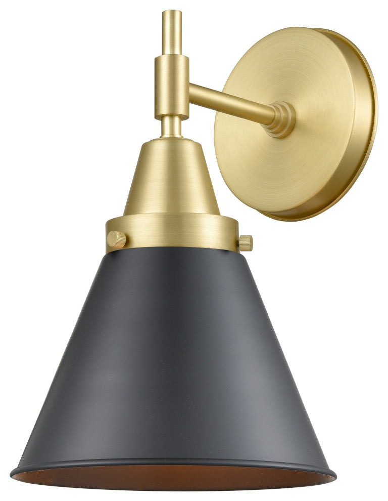 Innovations 447-1W-SG-M13-BK 1-Light Sconce, Satin Gold