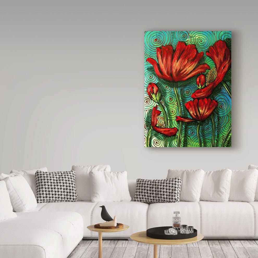 Cherie Roe Dirksen ''Red Poppies 1'' Canvas Art, 18"x24"
