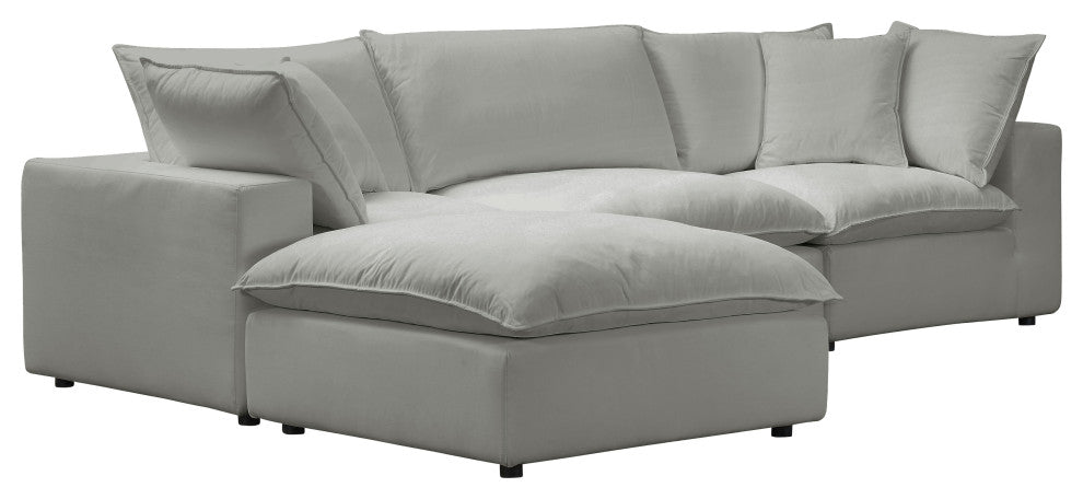 Cali Modular 4 Piece Sectional, Slate