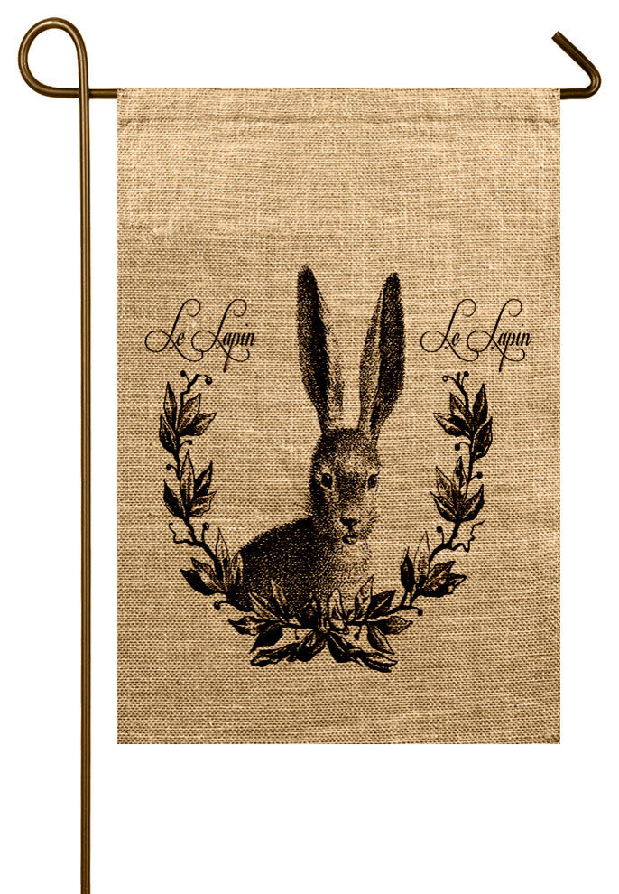 Lapin Burlap Garden Flag