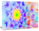 Large Yellow Alien Fractal Flower, Large Floral Canvas Art Print, 60x40