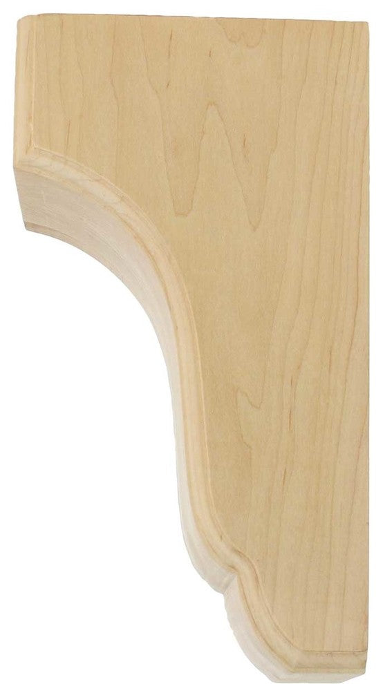 4 3/4"W x 5 1/2"D x 10"H Capistrano Mission Corbel, Rubberwood