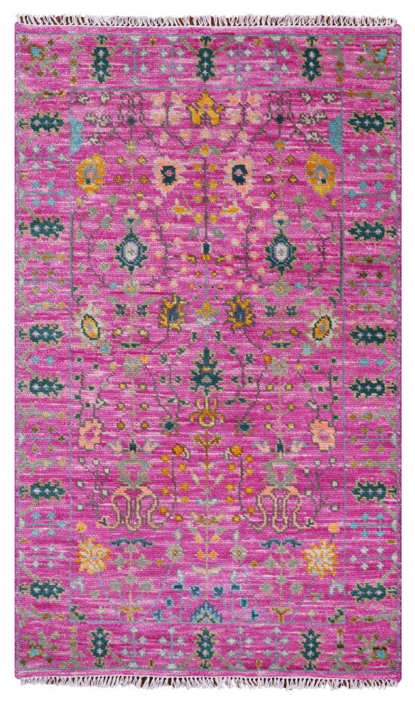 3' 1" X 5' 3" Turkish Oushak Hand Knotted Rug - Q15376