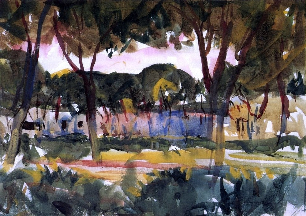 Charles Webster Hawthorne A Public Square  Zaragozza Gallery Wrapped Canvas
