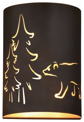 Katmai 2-Light Wall Sconce, Noble Bronze & Inner Brass Gold