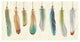 "Feather Tales VIII" Digital Paper Print by Daphne Brissonnet, 38"x20"