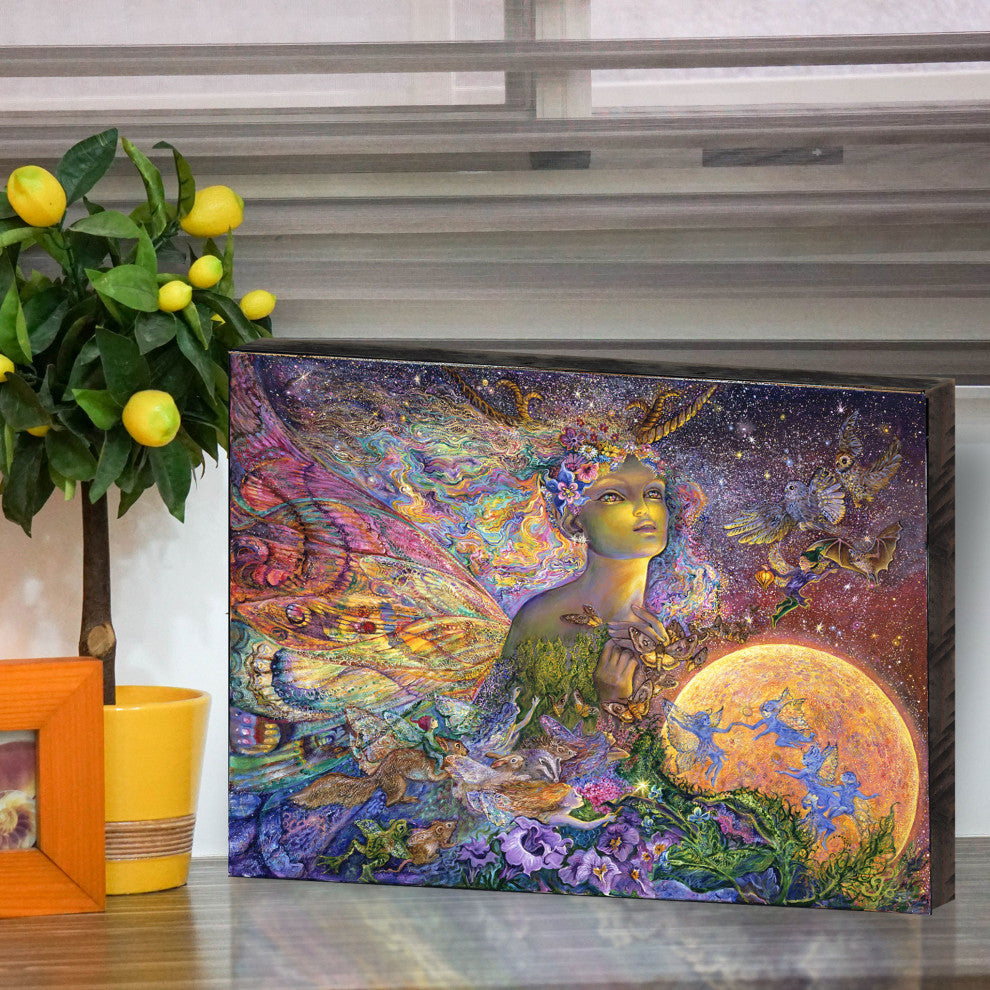 Titania Wall and Table Top Wooden Decor, 36x24