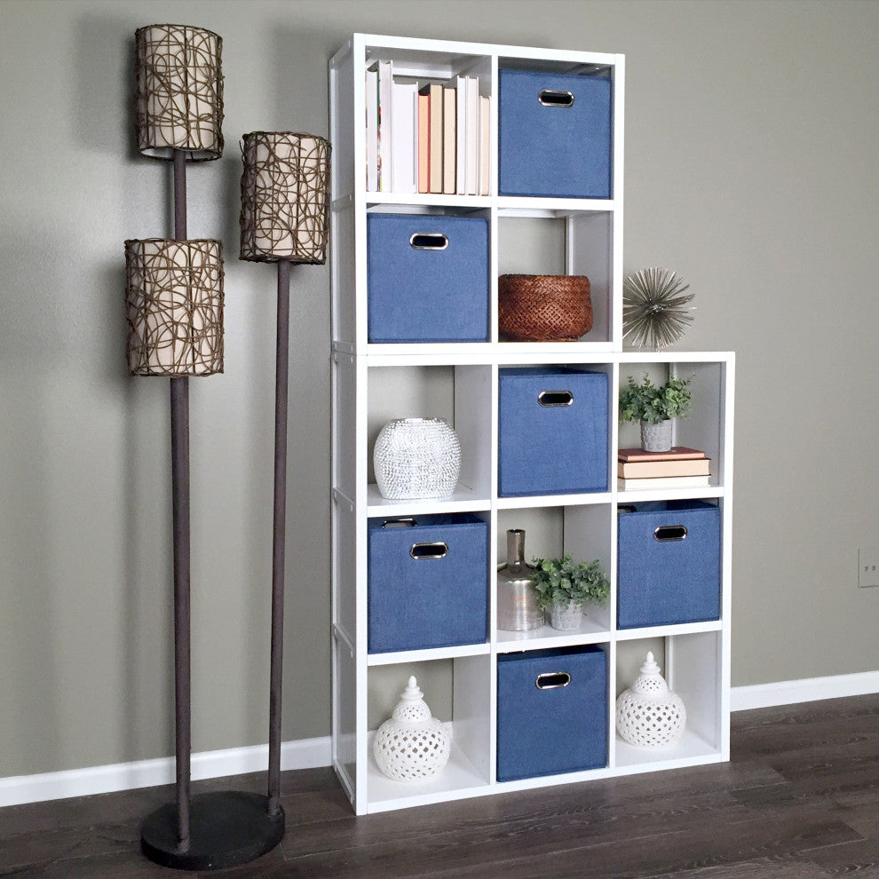 Solid Wood 9 Cube Storage Organizer, White