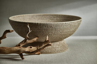 Surbiton Large Rattan Footed Bowl
