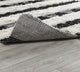 Classic Home Merced Kilim Shag Black/Ivory 2.6x8 Rug