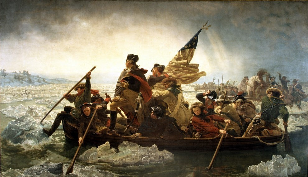 Emanuel Leutze Washington Crossing the Delaware Premium Canvas Print