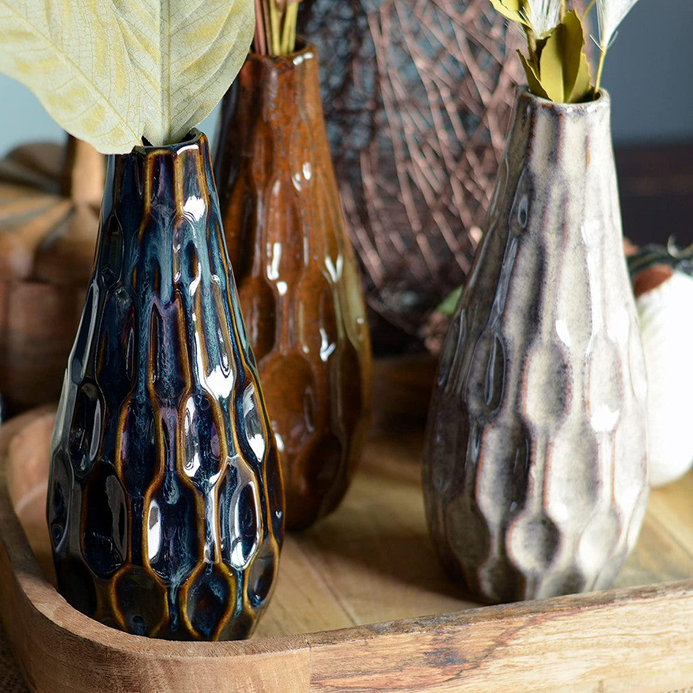 3 Piece Ceramic Vase Set