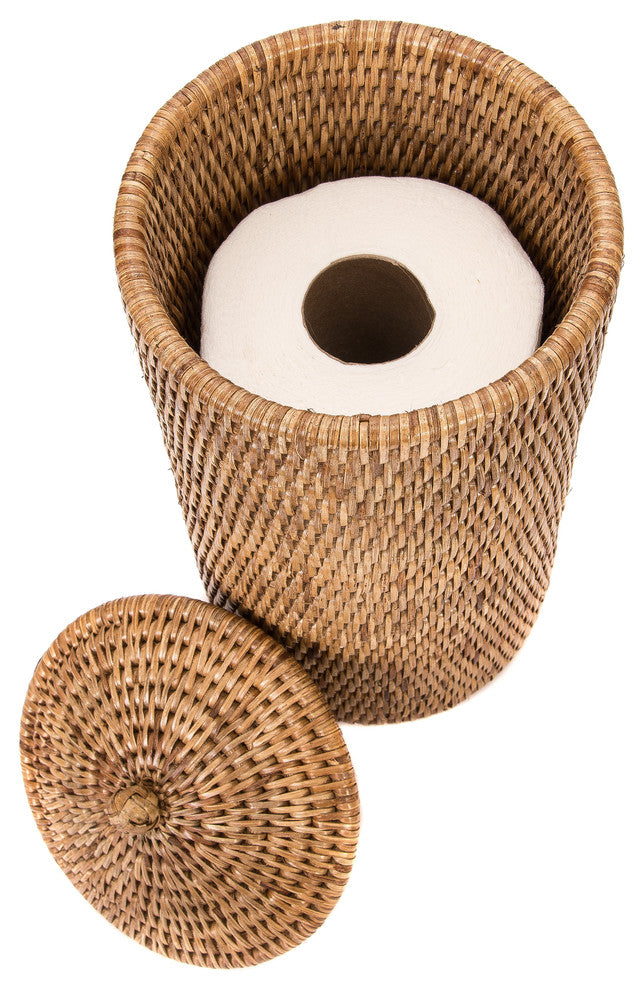 Artifacts Rattan™ Double Toilet Roll Holder, Honey Brown