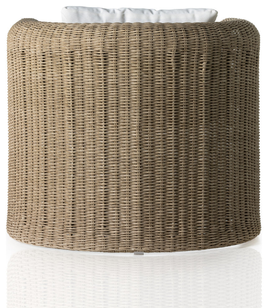 Tucson Woven Outdoor Chair-Vintage White
