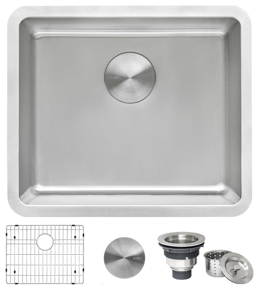 Ruvati 20-inch Undermount Bar Prep Kitchen Sink 16 Gauge Single Bowl - RVM5020