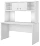Echo 60W Credenza Desk With Hutch, Pure White