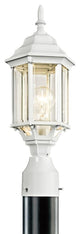 Outdoor Post Mount 1-Light, White