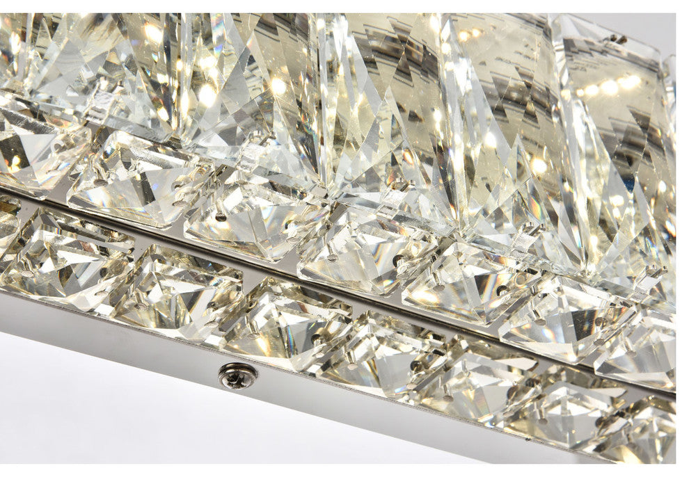 Monroe Integrated LED Chip Light Chrome Wall Sconce