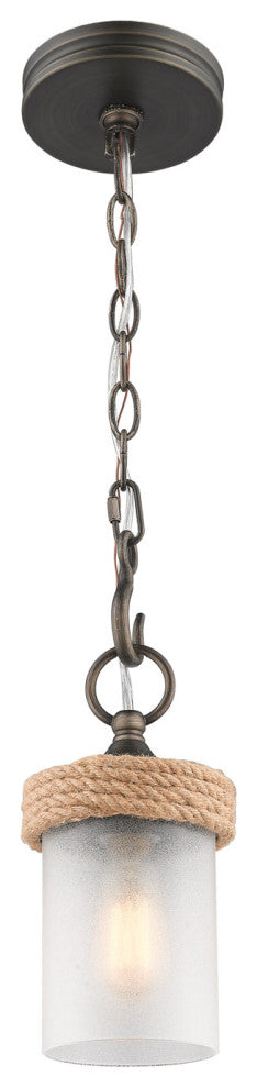 Golden Lighting 1048-M1L-CS Chatham 1 Light 4-7/8"W Pillar Candle - Gunmetal