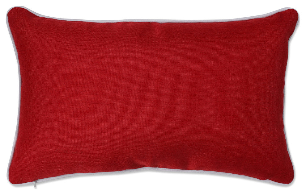 Indoor Valentines Love You More Red Rectangular 12x19 Throw Pillow Cover