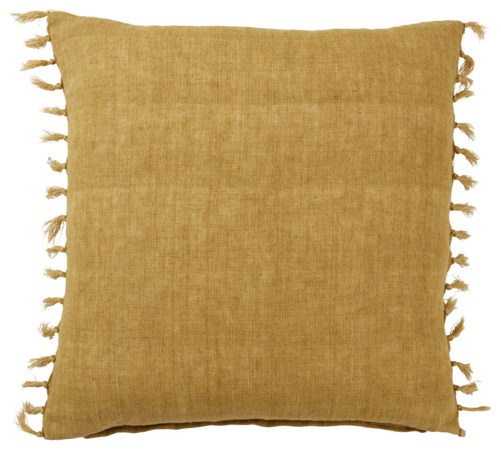 Jaipur Living Majere Solid Citron Poly Fill Pillow 20" Square