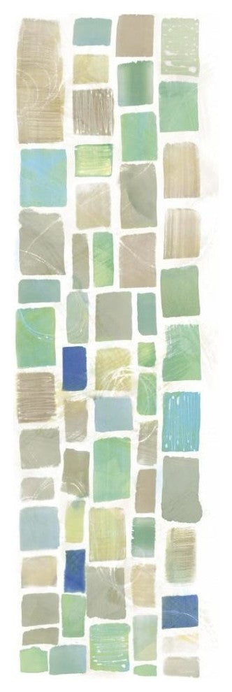 "High Windows III Blue" Digital Paper Print by Sue Schlabach, 14"x38"