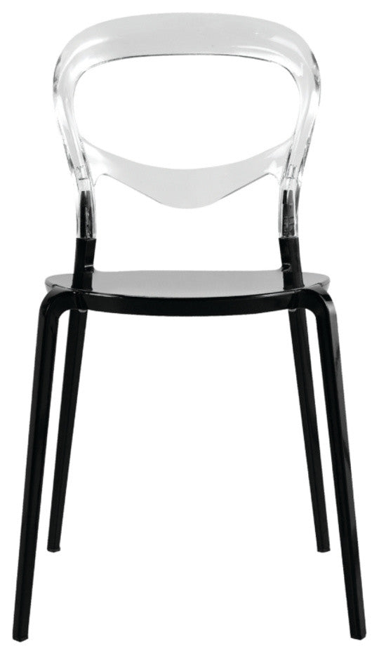 Evo Acrylic Dining Side Chair, Transparent