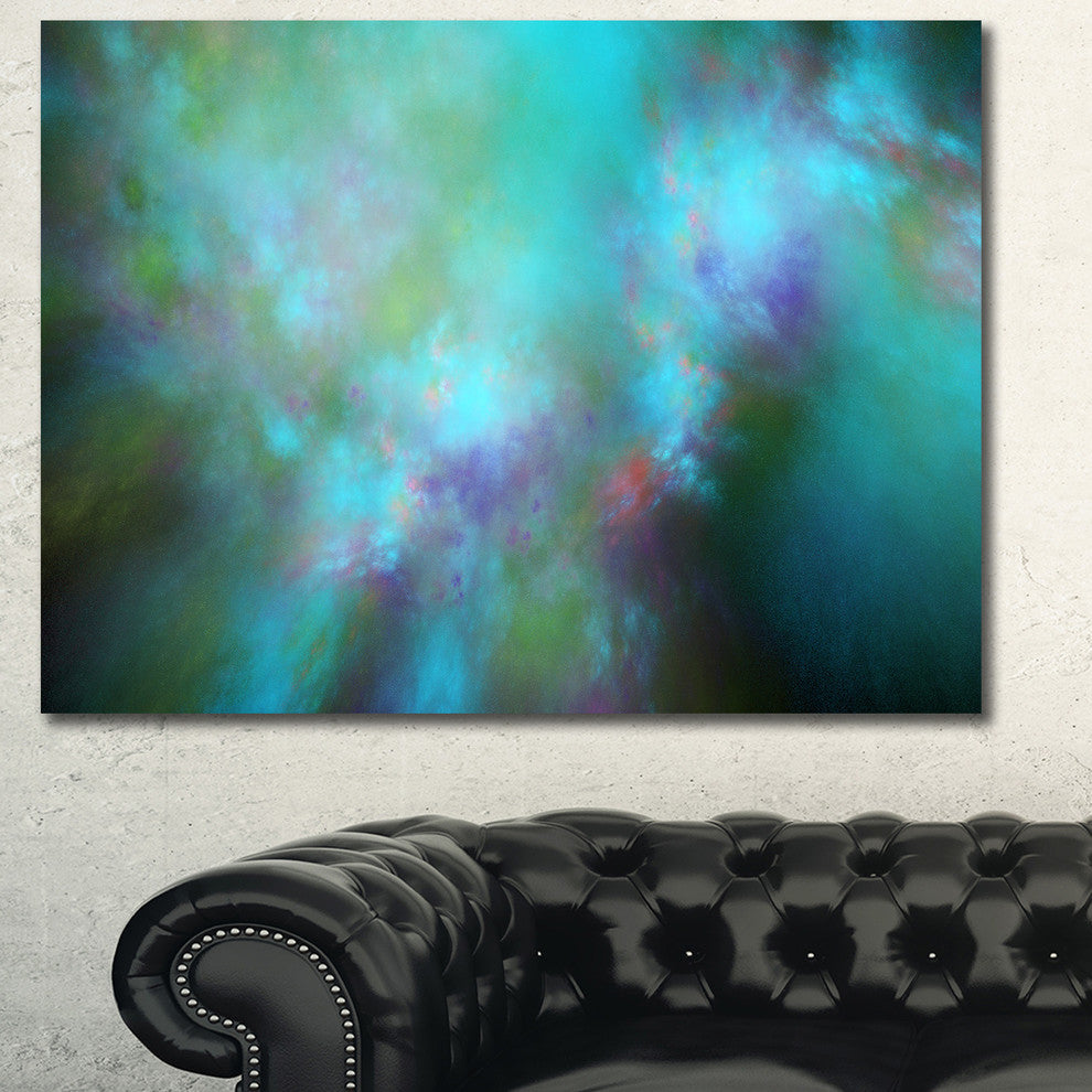 Perfect Blue Starry Sky, Abstract Canvas Wall Art, 40x30