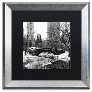 Philippe Hugonnard 'Gapstow Bridge Central Park' Matted Framed Art, 16x16