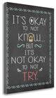 "Its Okay" By Jo Moulton, Giclee Print on Gallery Wrap Canvas, Ready to Hang