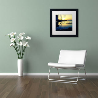 'Sunset Conversations' Matted Framed Canvas Art by Beata Czyzowska Young