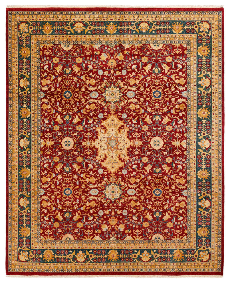 Mogul, One-of-a-Kind Hand-Knotted Area Rug Purple, 8'2"x10'0"