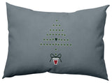 Hearty Holidays Decorative Throw Pillow, Mid Gray, 14"x20"