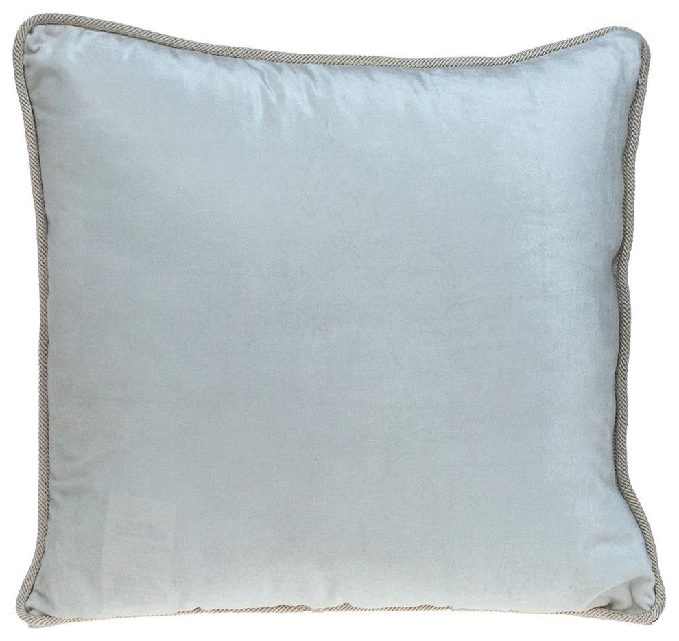 Parkland Collection Maia White Throw Pillow, Square